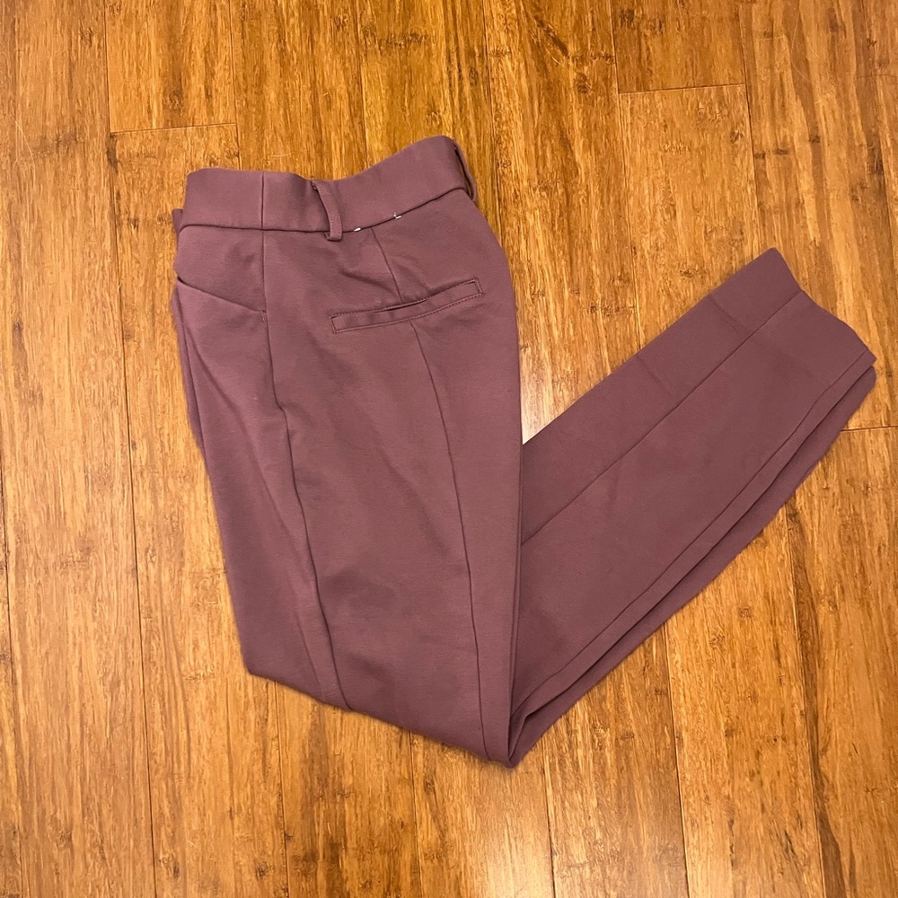 Express Women's Skinny High Rise Pants in Purple 0S